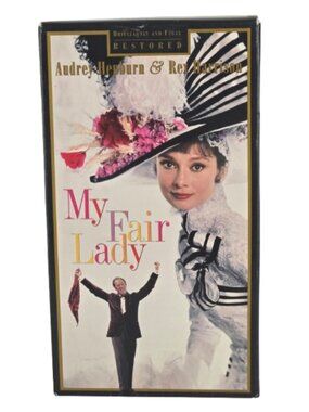 Vintage 1994 VHS My Fair Lady Audrey Hepburn Rex Harrison 30th Anniversary Ed